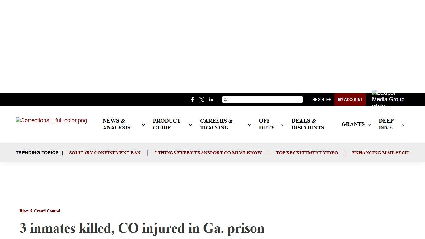 Washington State Prison kills 3 inmates, injures corrections officer