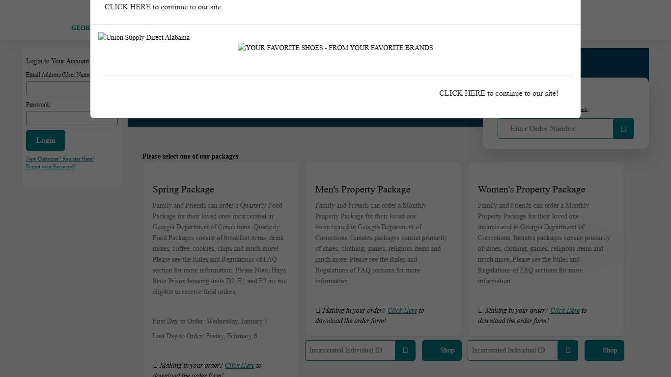 Union Supply Direct - Georgia Inmate Package - Home